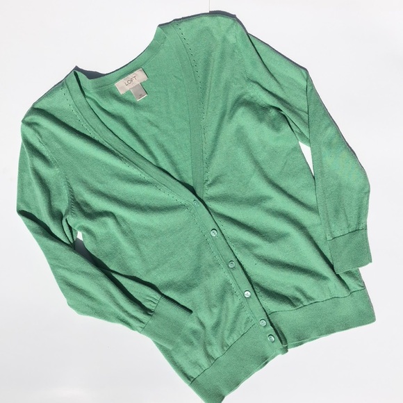 LOFT Sweaters - 5/25 Loft  • Mint Green cardigan